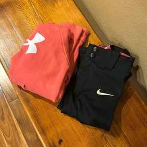 Girls TBall/Softball Sweatshirt & pants bundle